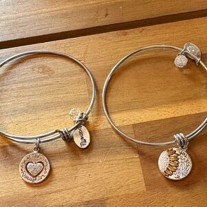 Silver and Gold Charm Bracelet Set